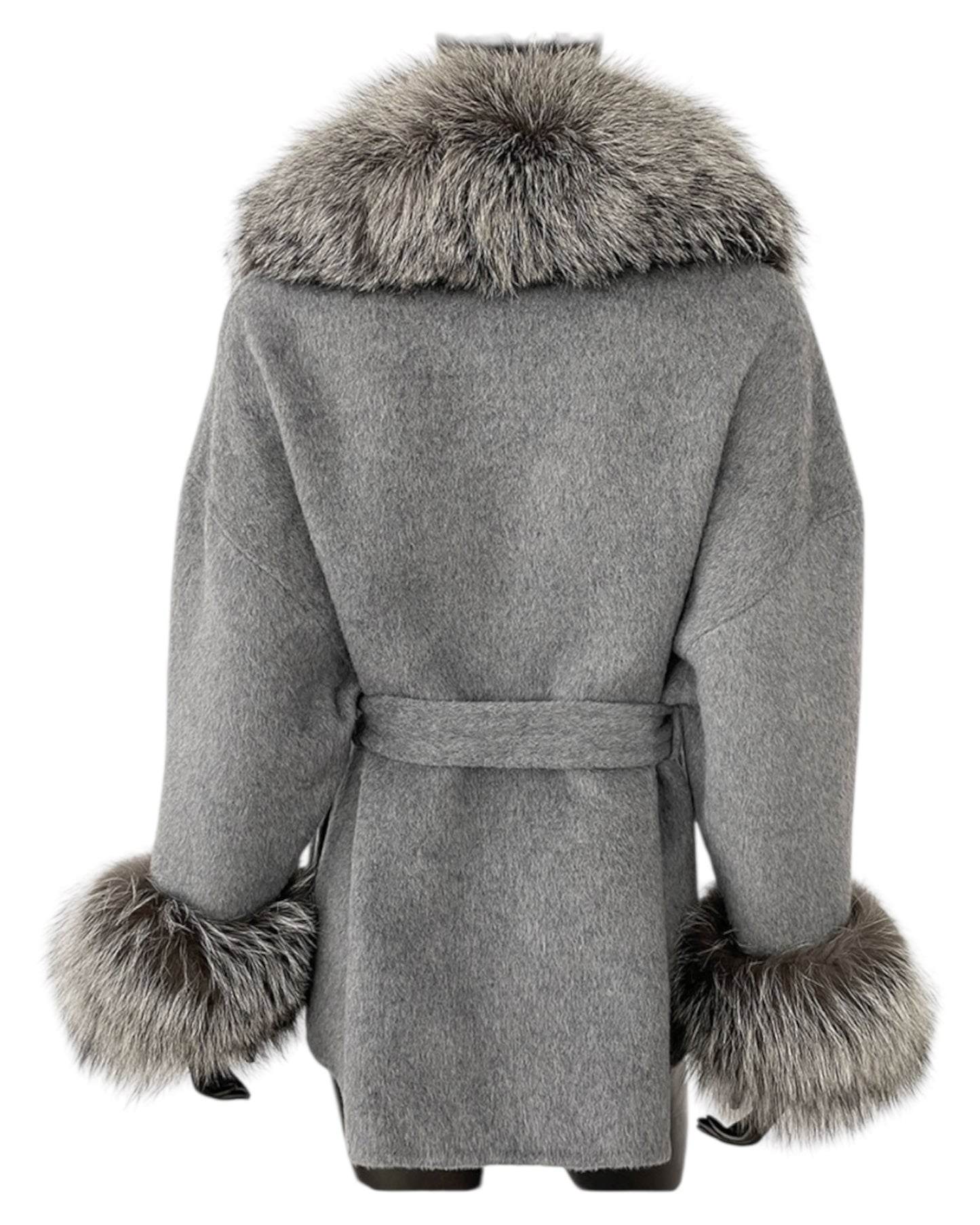 Manteau en cachemire « Anna » gris