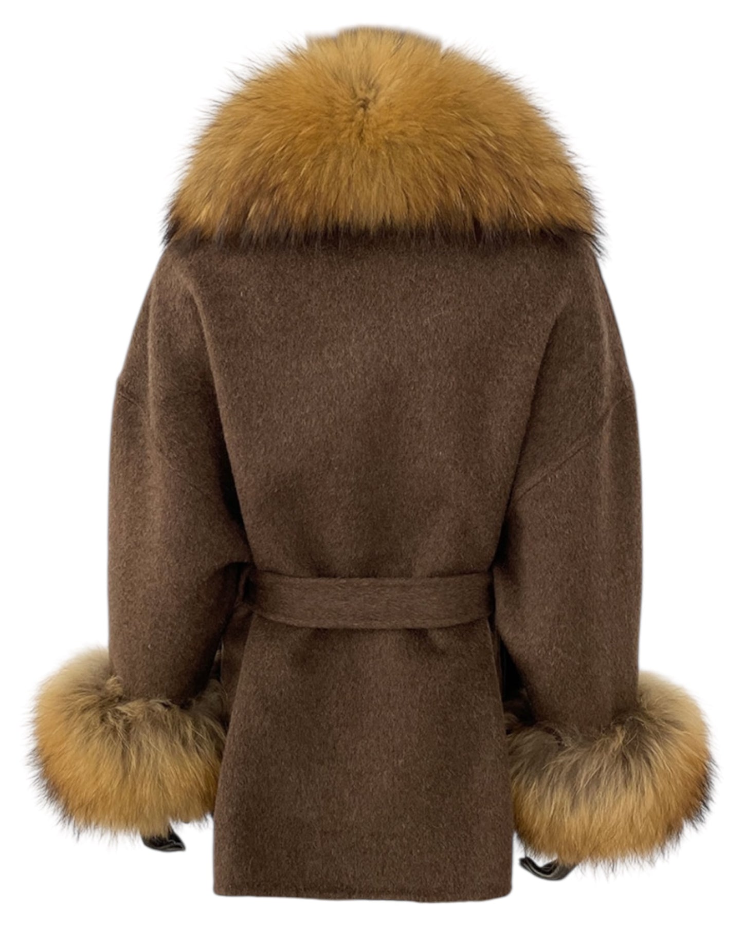 Manteau en cachemire « Anna » marron