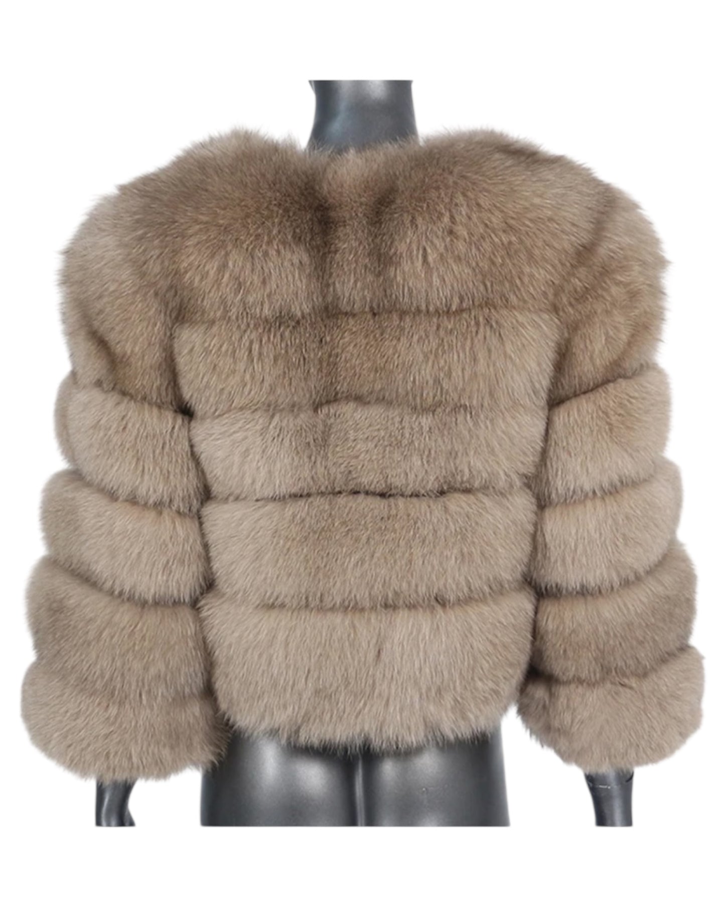 Veste en fourrure « Kiana » en vraie fourrure beige