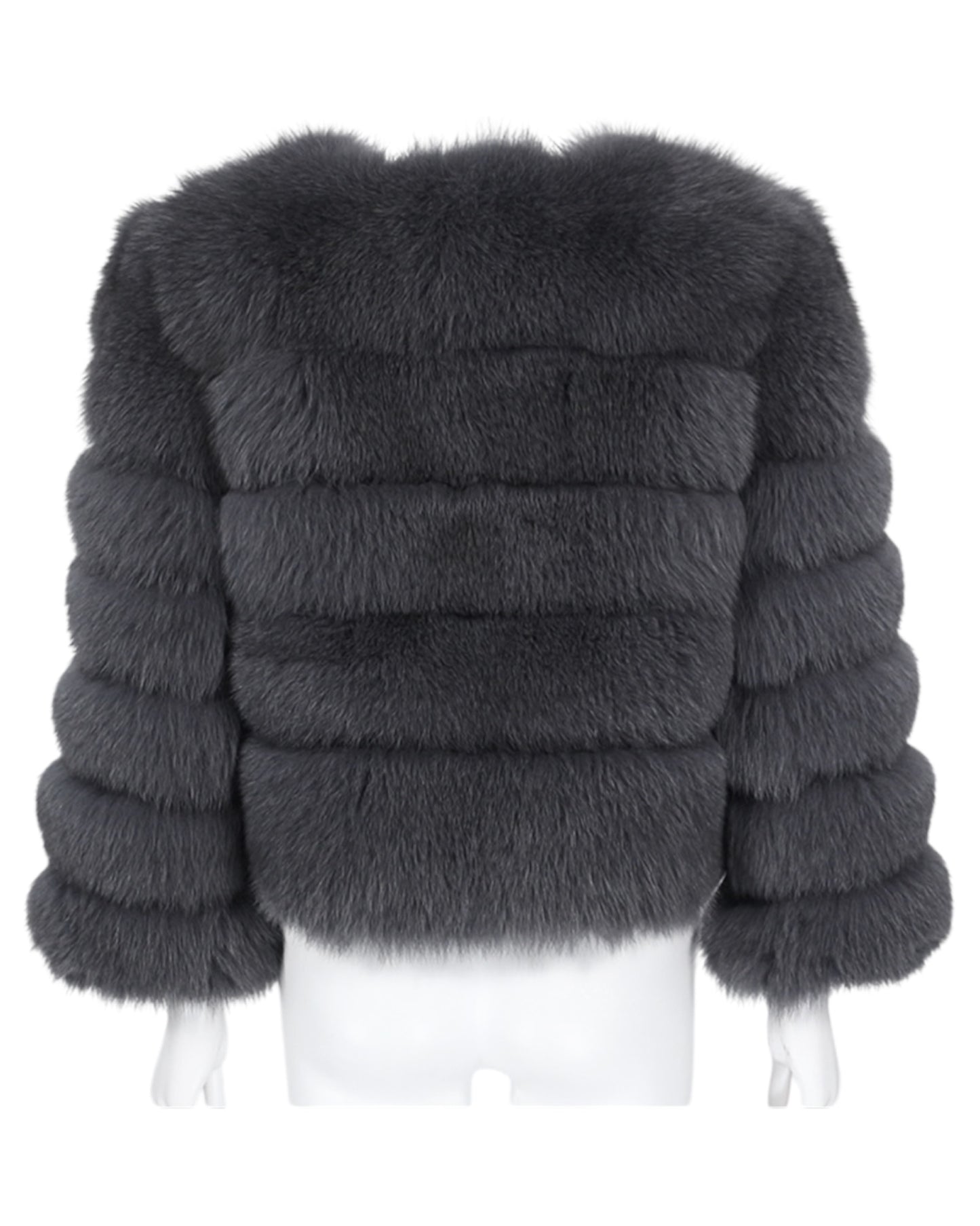 Veste en fourrure « Kiana » en vraie fourrure grise