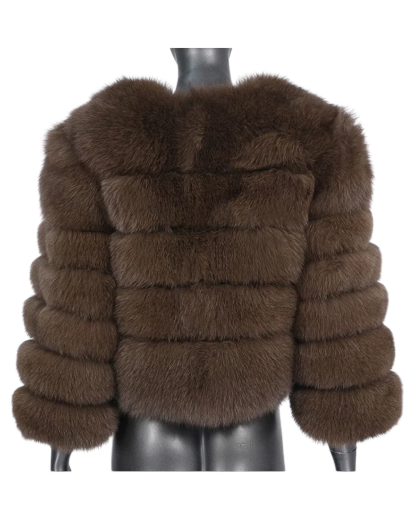 Veste en fourrure « Kiana » en vraie fourrure marron
