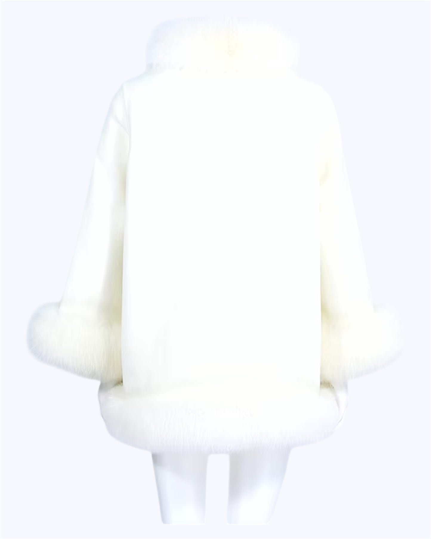 Manteau en cachemire « Valentina » blanc cassé
