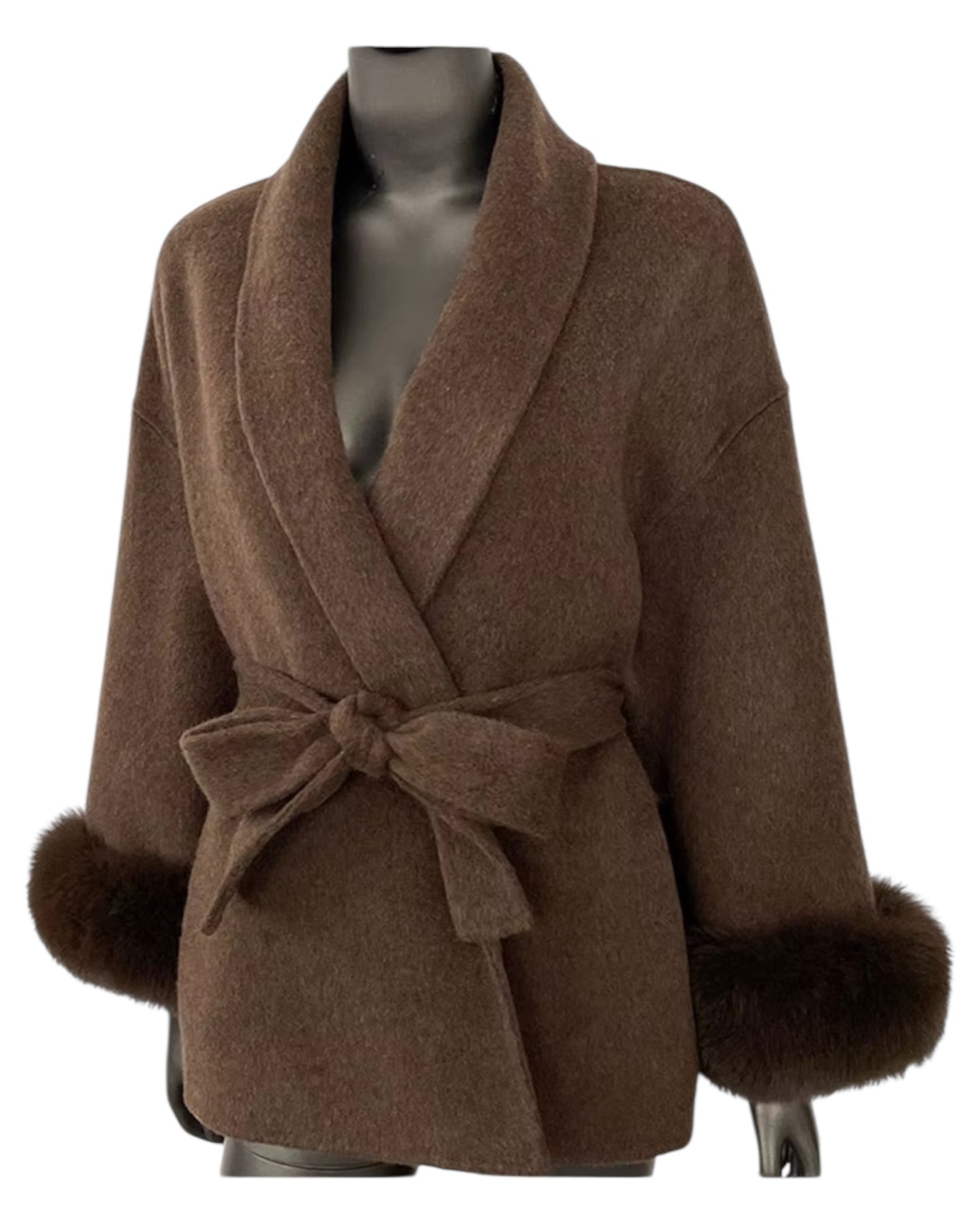 Cashmere coat “Louisa” gray