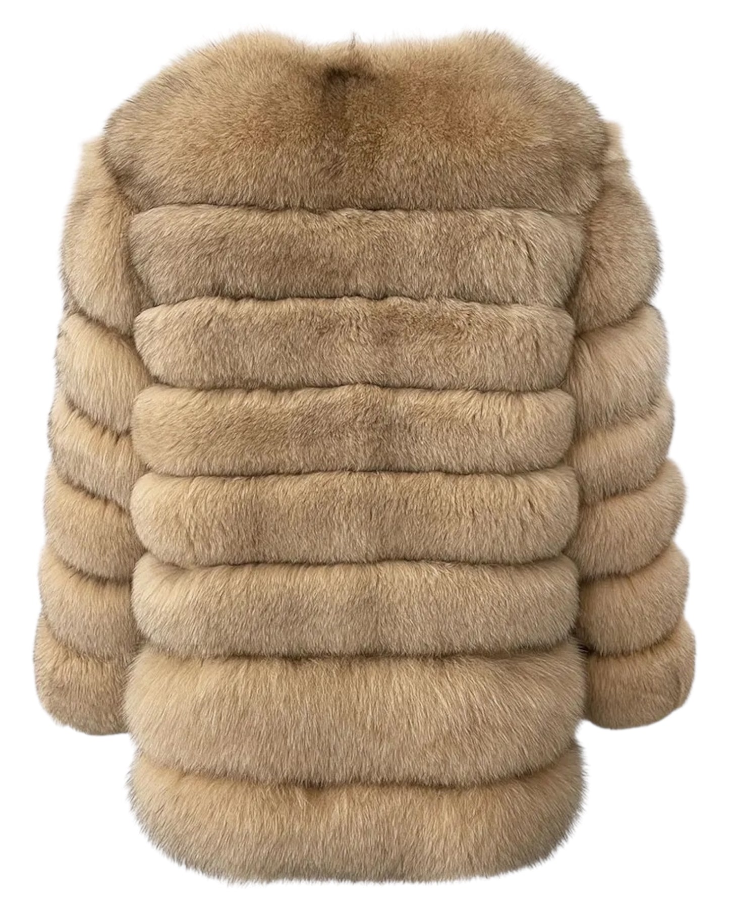 Veste en fourrure « Marie » en vraie fourrure beige