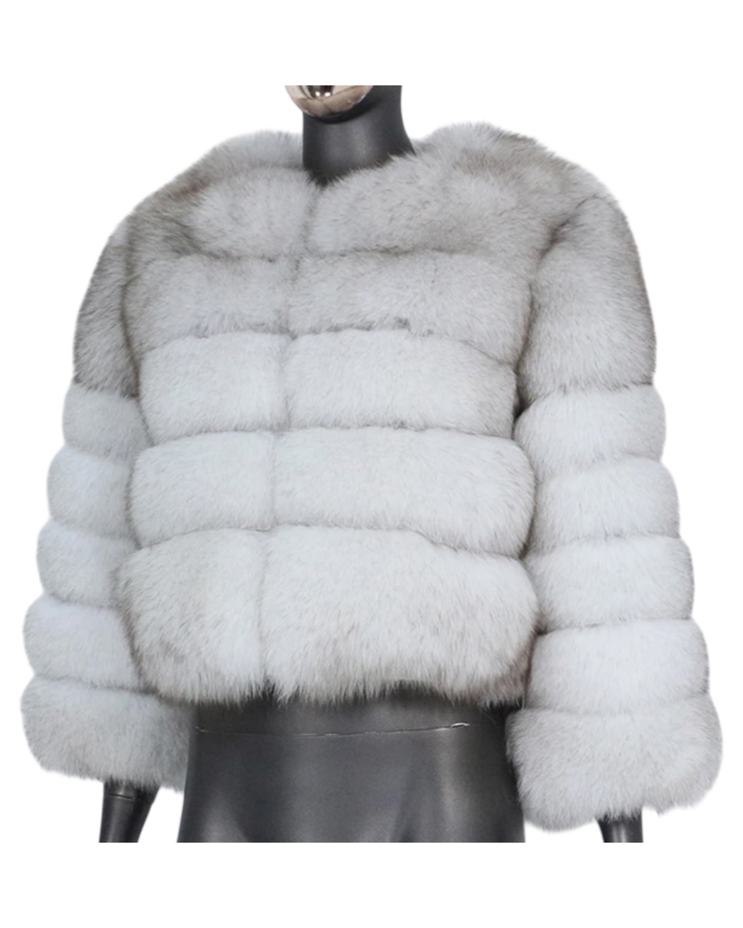 Veste en fourrure « Kiana » en vraie fourrure crème