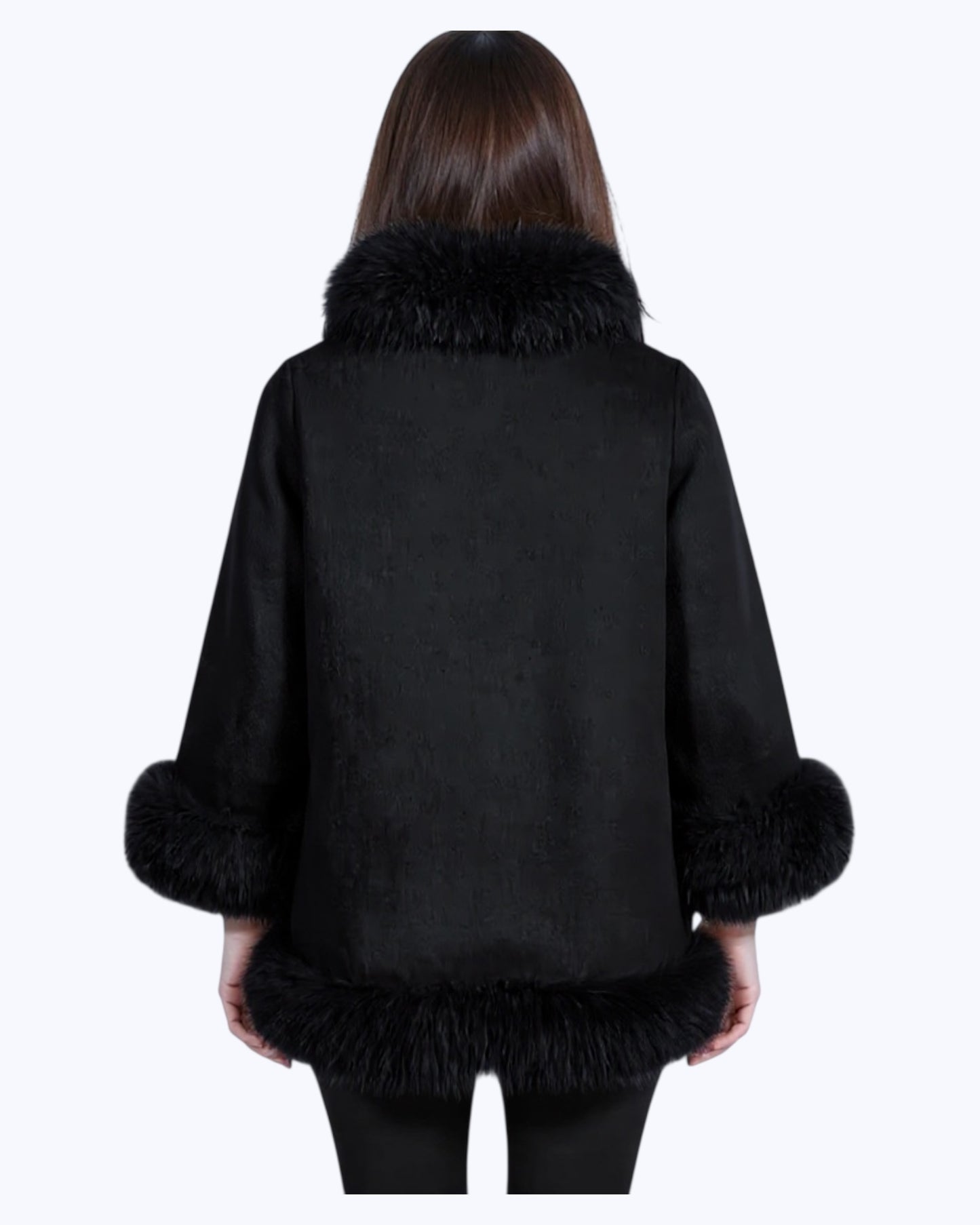 Manteau en cachemire « Valentina » noir