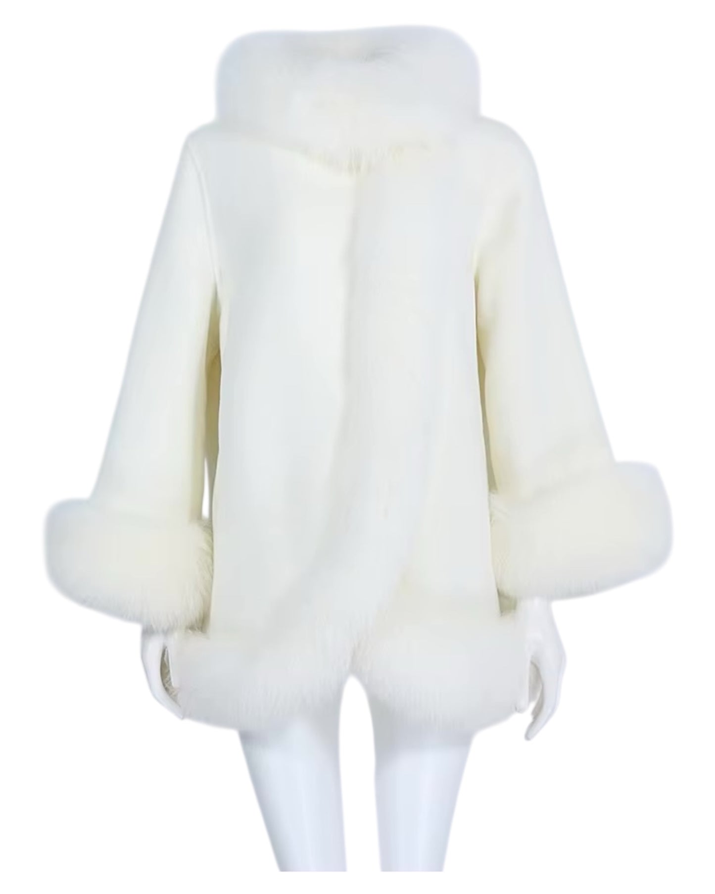 Kaschmir Mantel “Valentina” off-white
