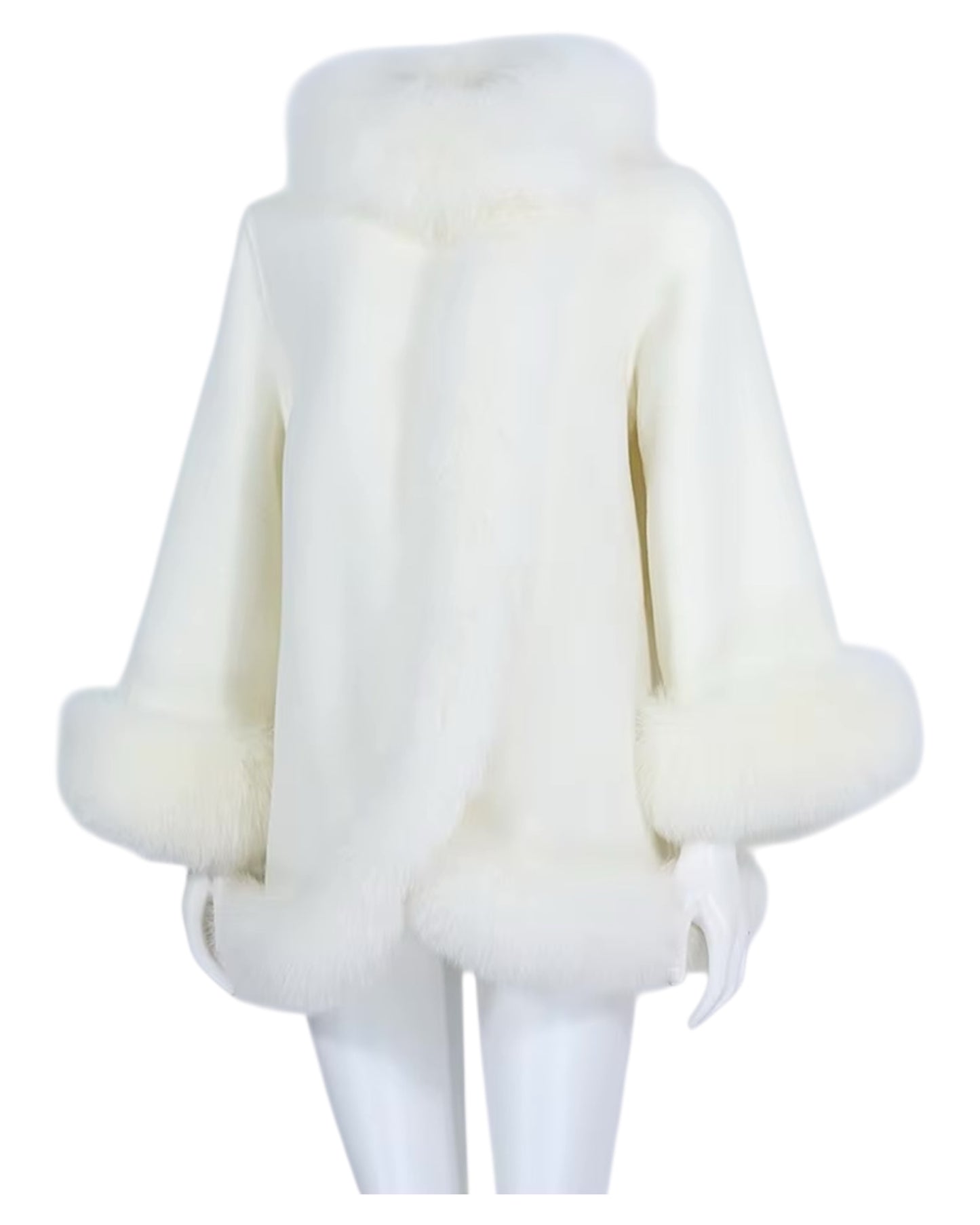 Kaschmir Mantel “Valentina” off-white