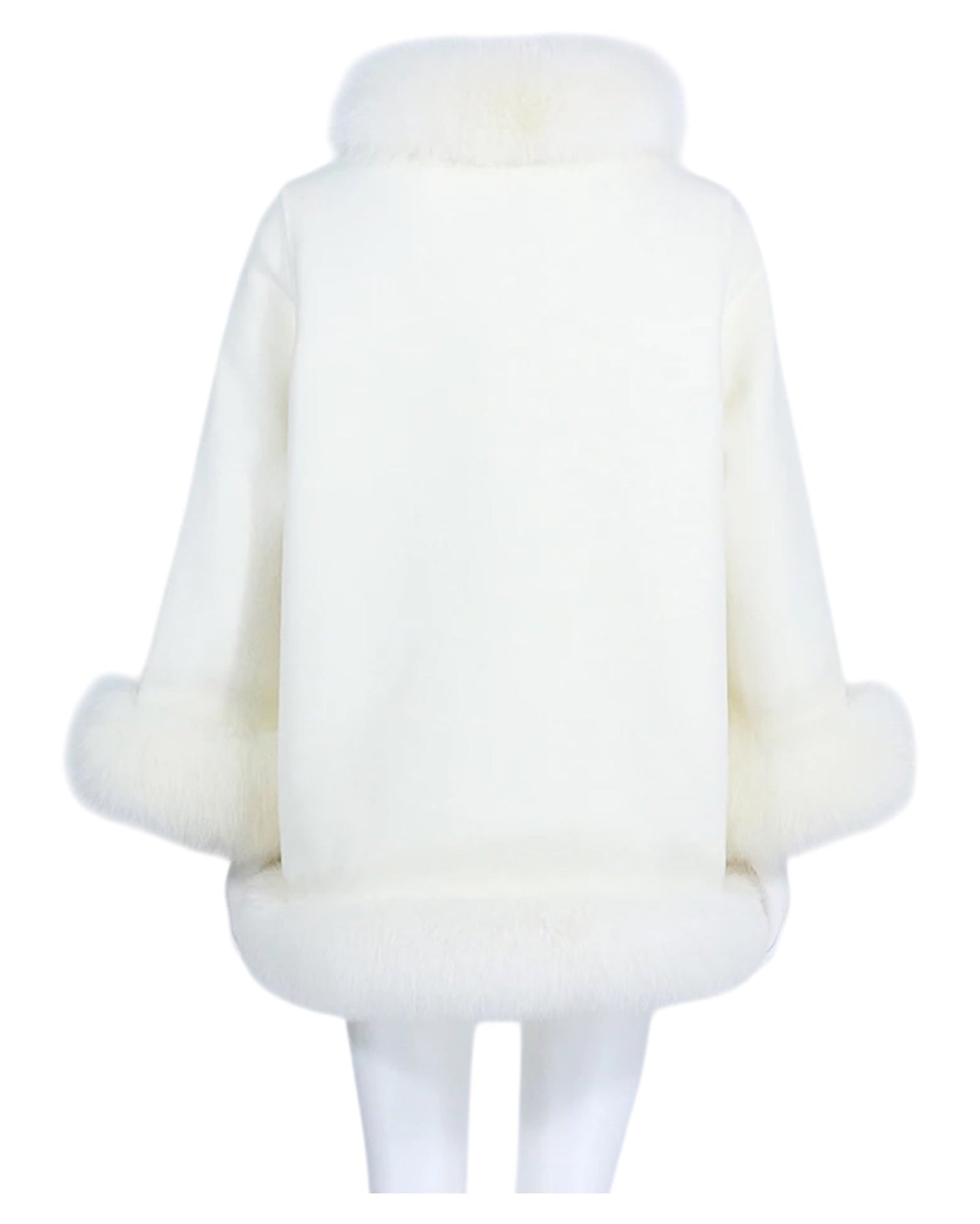 Cashmere coat “Valentina” off-white