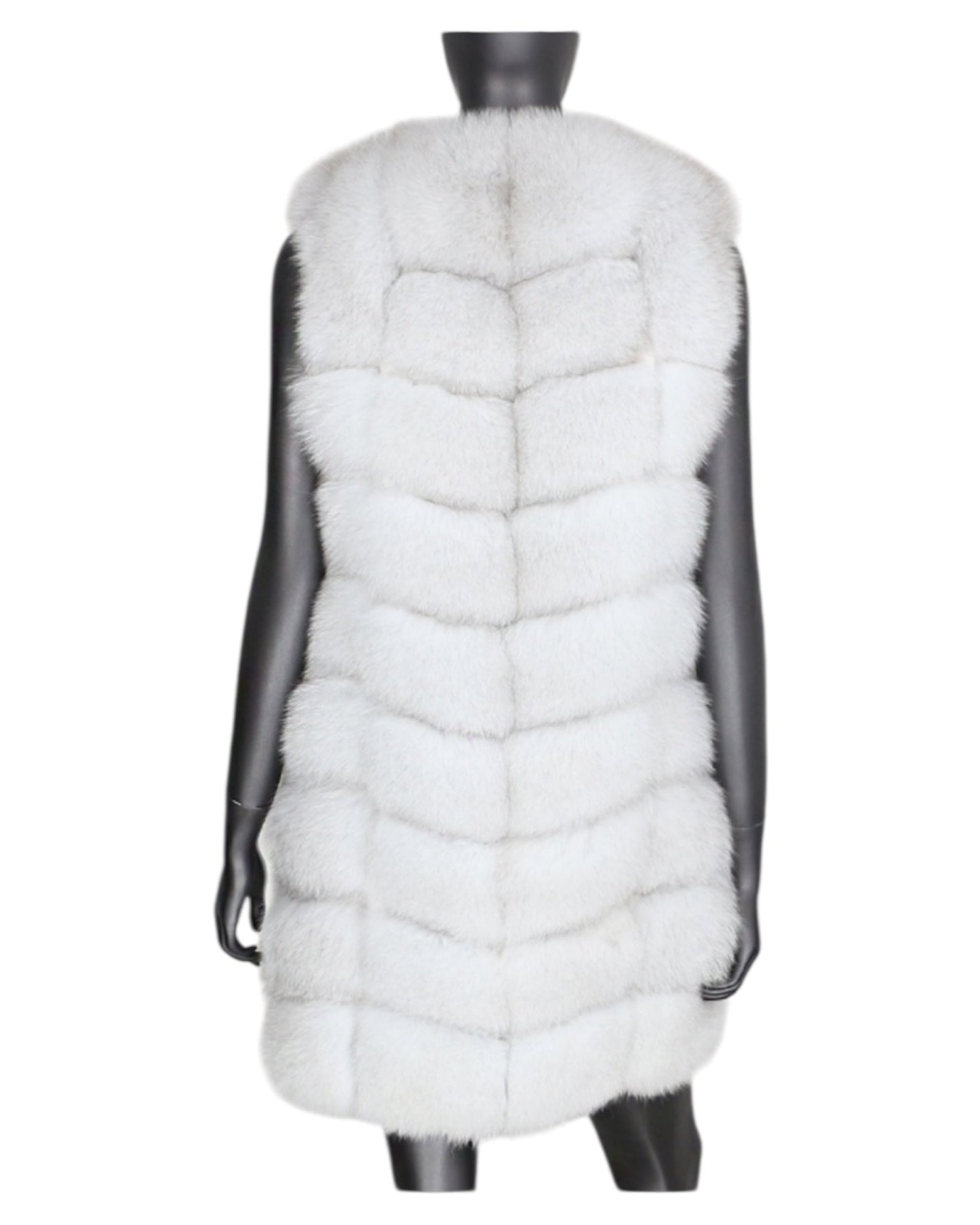 Fur vest “Laura” white