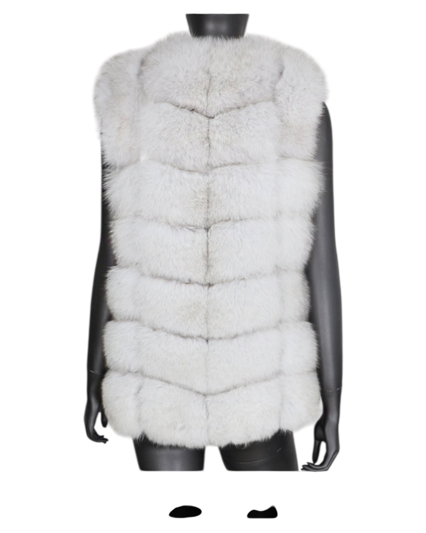 Fur vest “Naomi” white