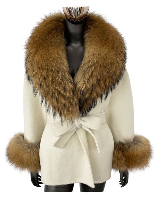Cashmere coat “Anna ” creme