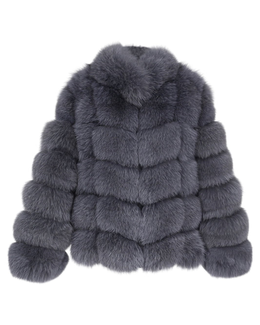 Pelzjacke „Aurora“ aus Echtfell Grau