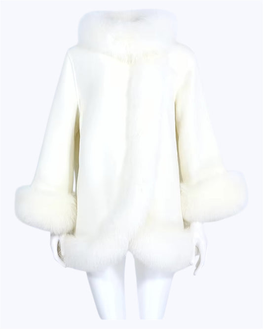 Kaschmir Mantel “Valentina” off-white