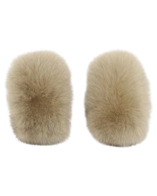 Pelz MANSCHETTEN beige
