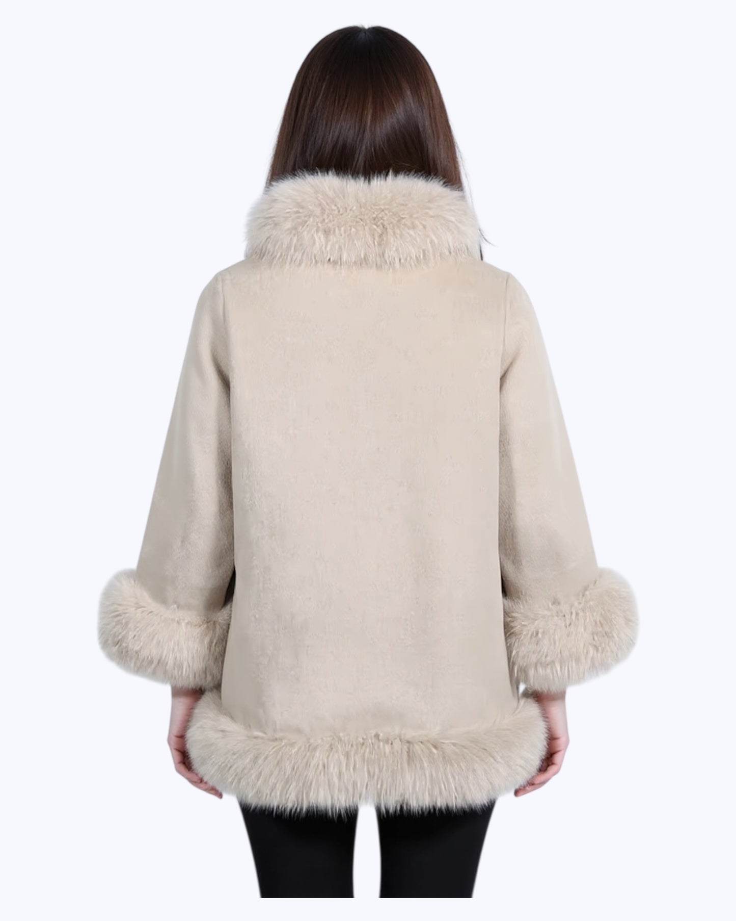 Cashmere coat “Valentina” taupe