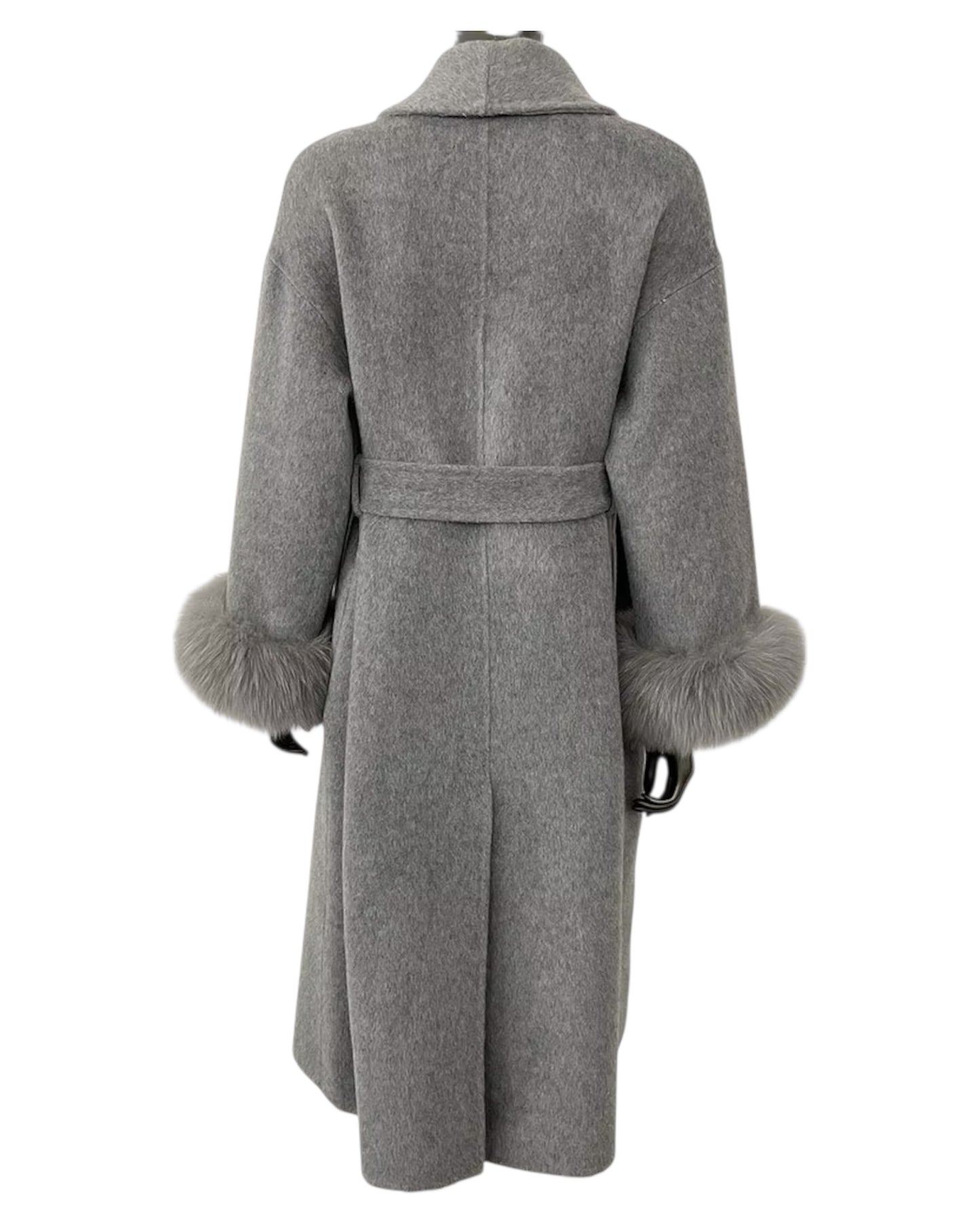 Manteau en cachemire « Louisa » rouge vin