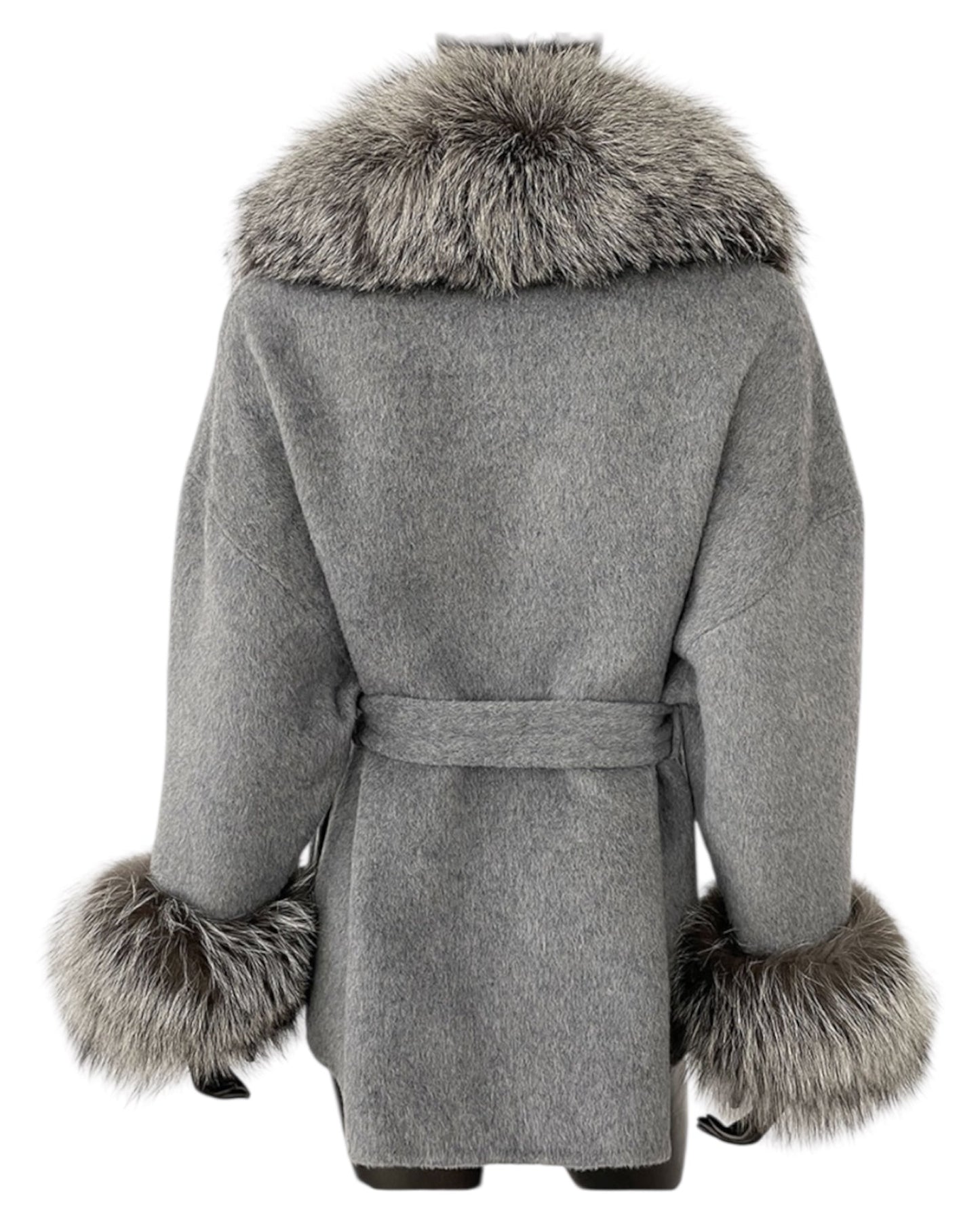 Cashmere coat “Anna” gray