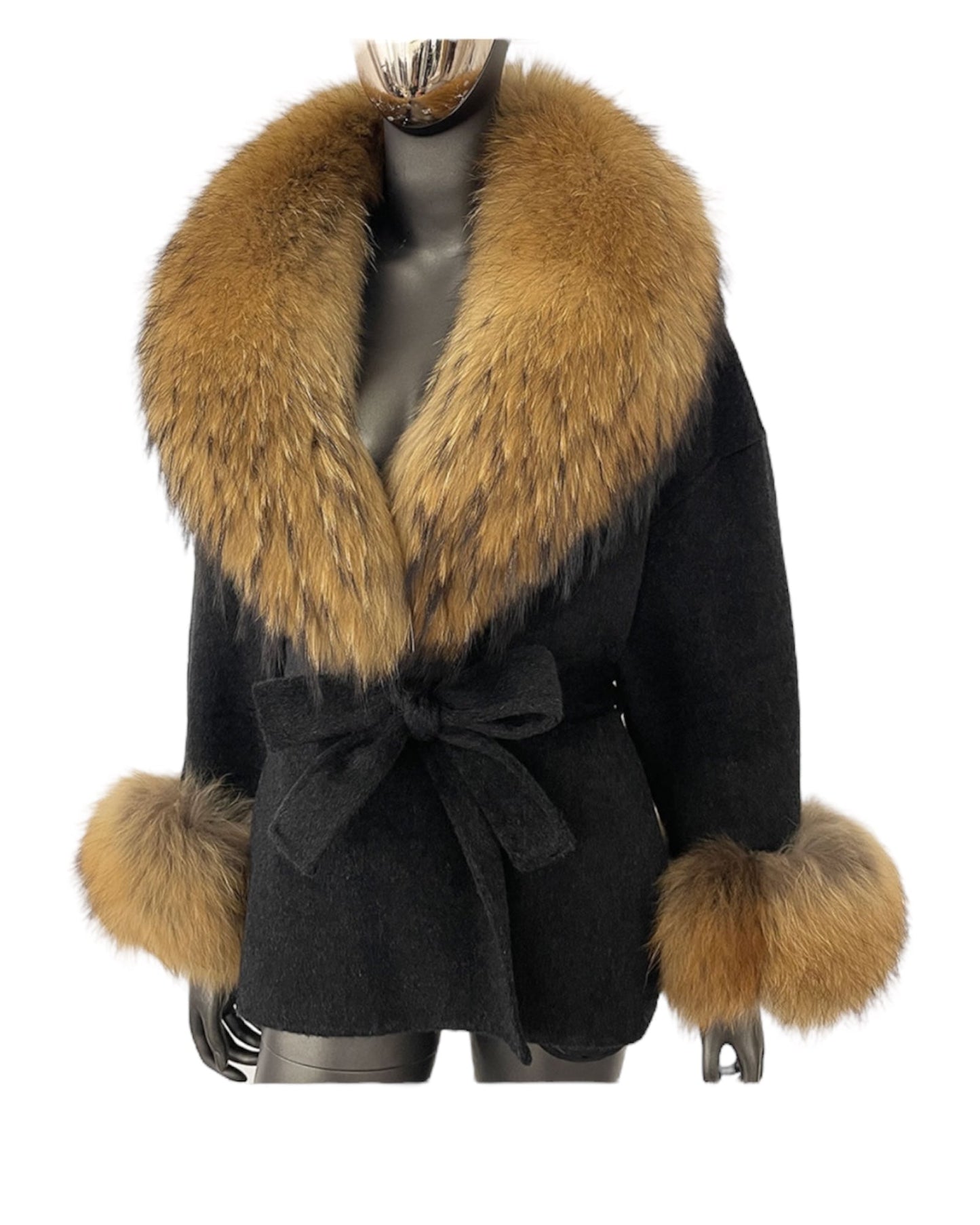 Cashmere coat “Anna” gray