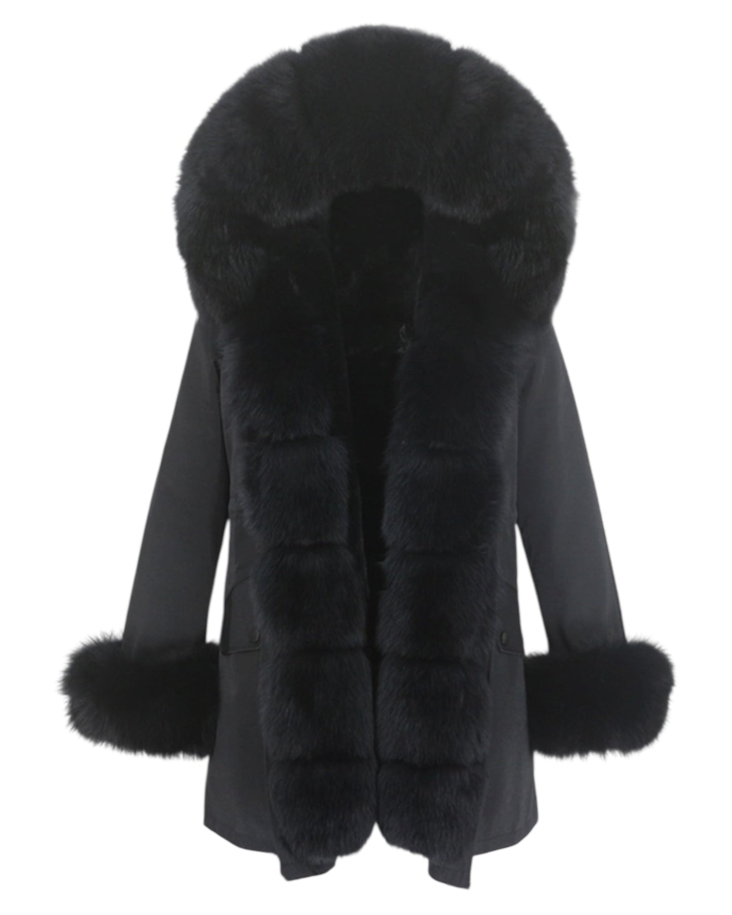Real fur parka “Bubble” black