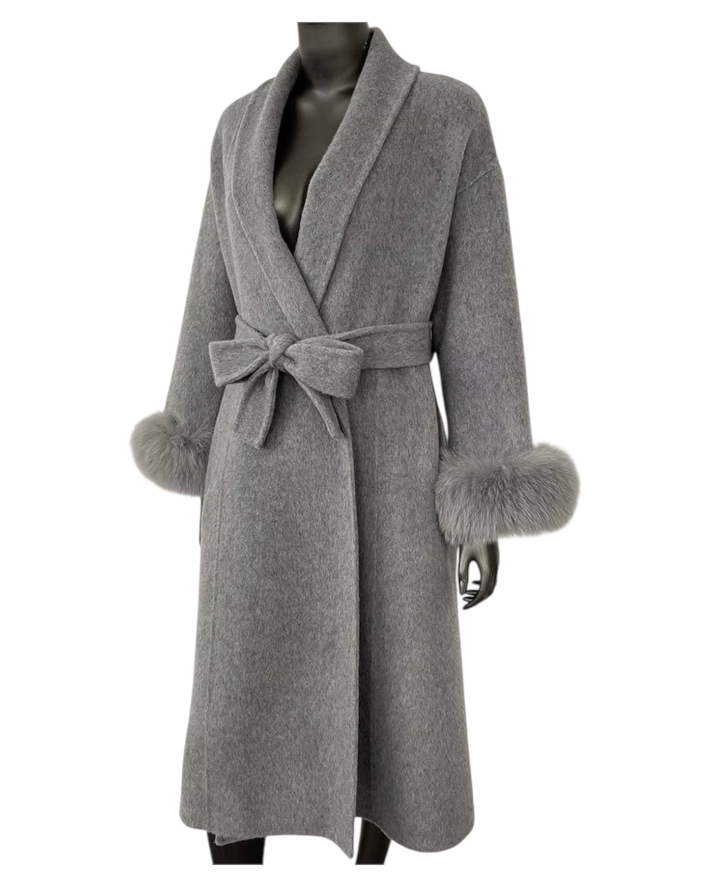 Cashmere coat “Louisa” gray