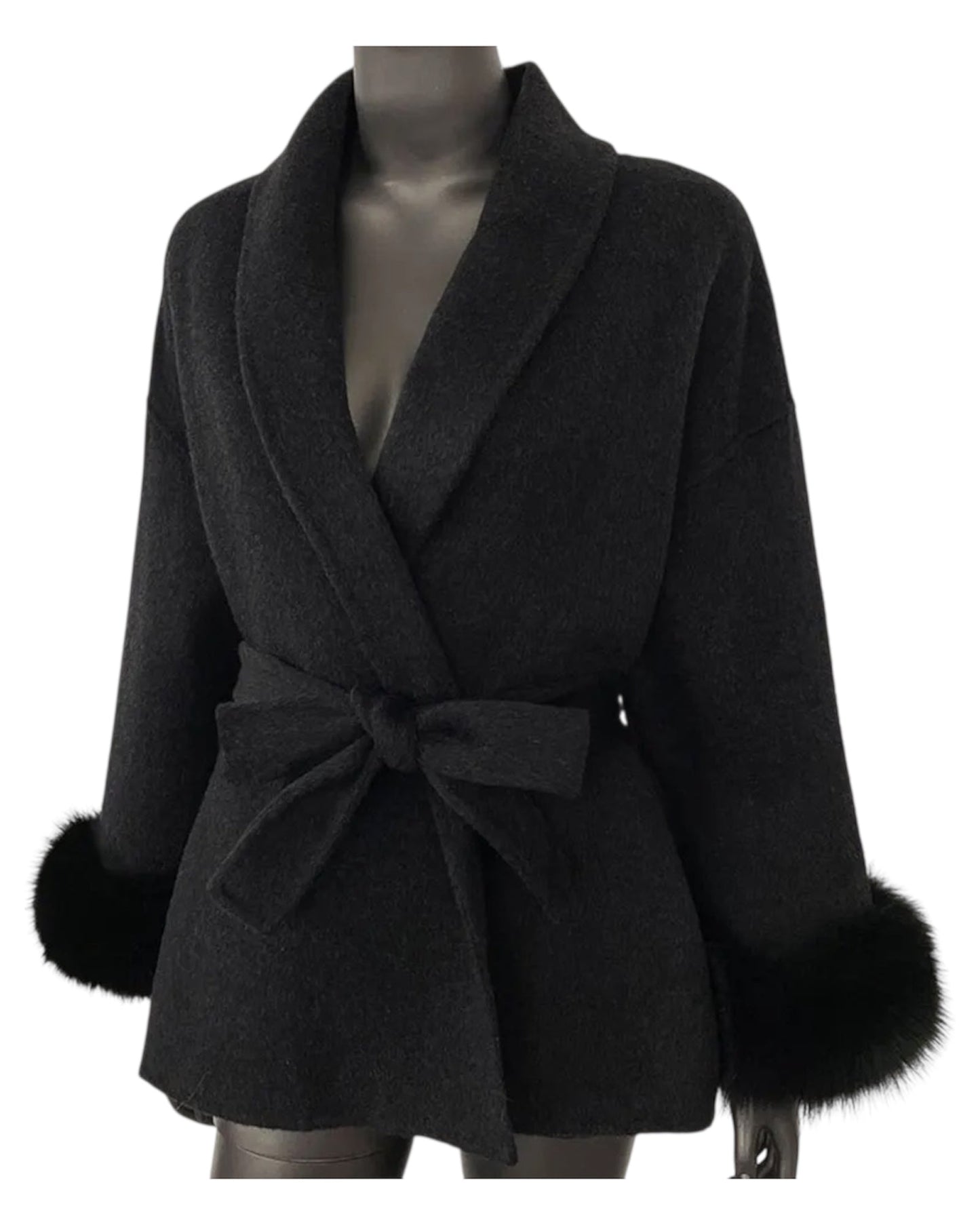Cashmere coat “Louisa” gray