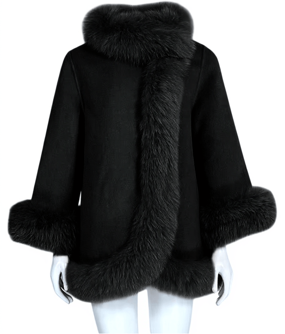 Cashmere coat “Valentina” black
