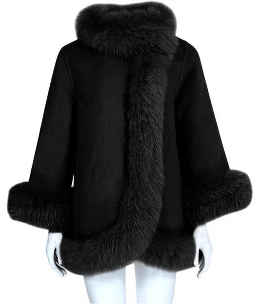 Cashmere coat “Valentina” black