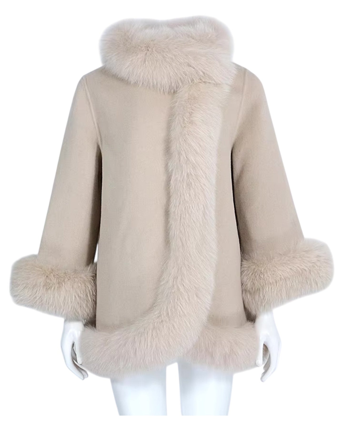 Cashmere coat “Valentina” taupe