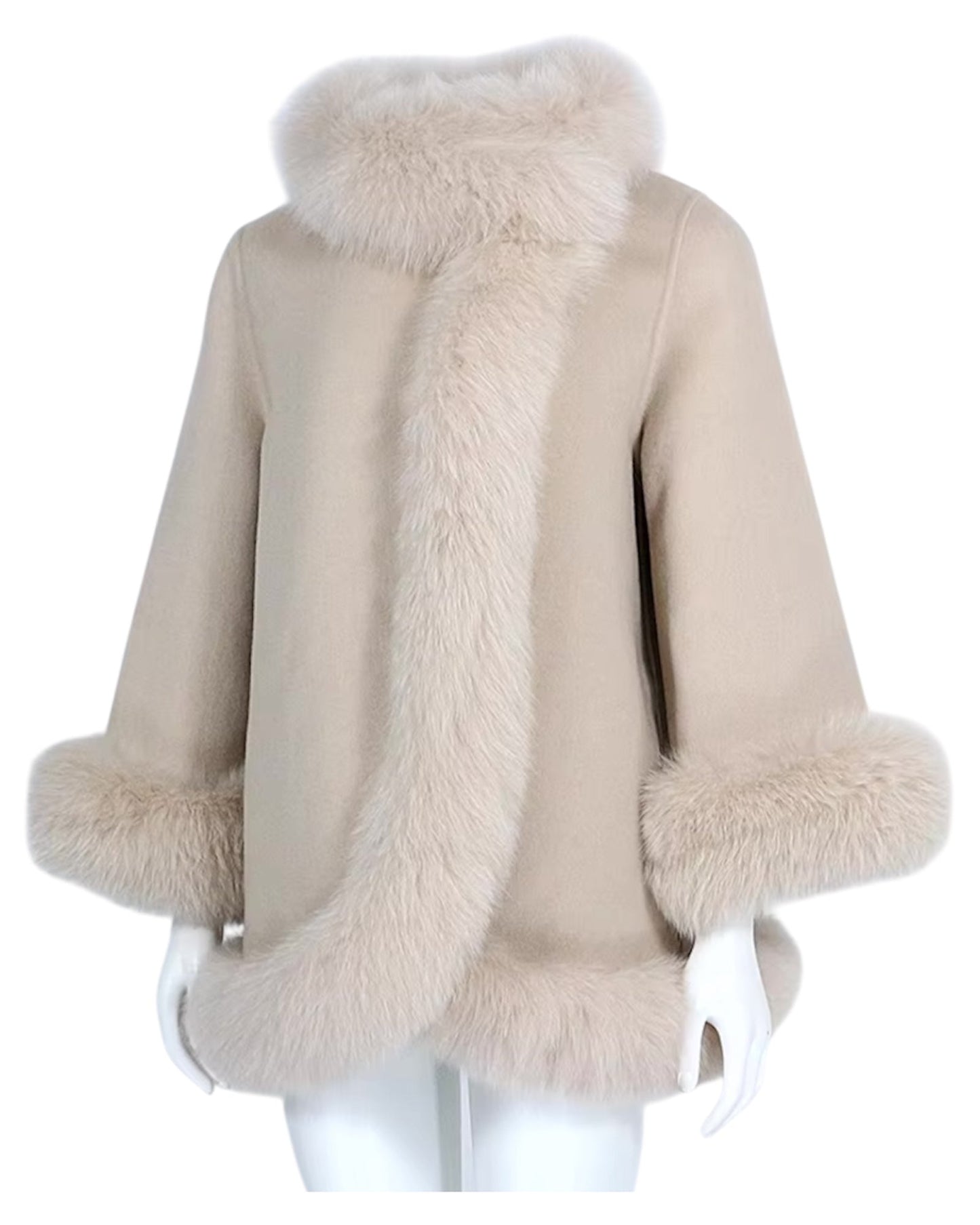 Cashmere coat “Valentina” taupe