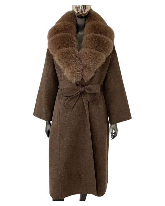 Cashmere coat “Louisa” gray