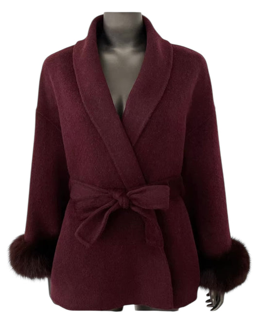 Cashmere coat “Louisa” gray
