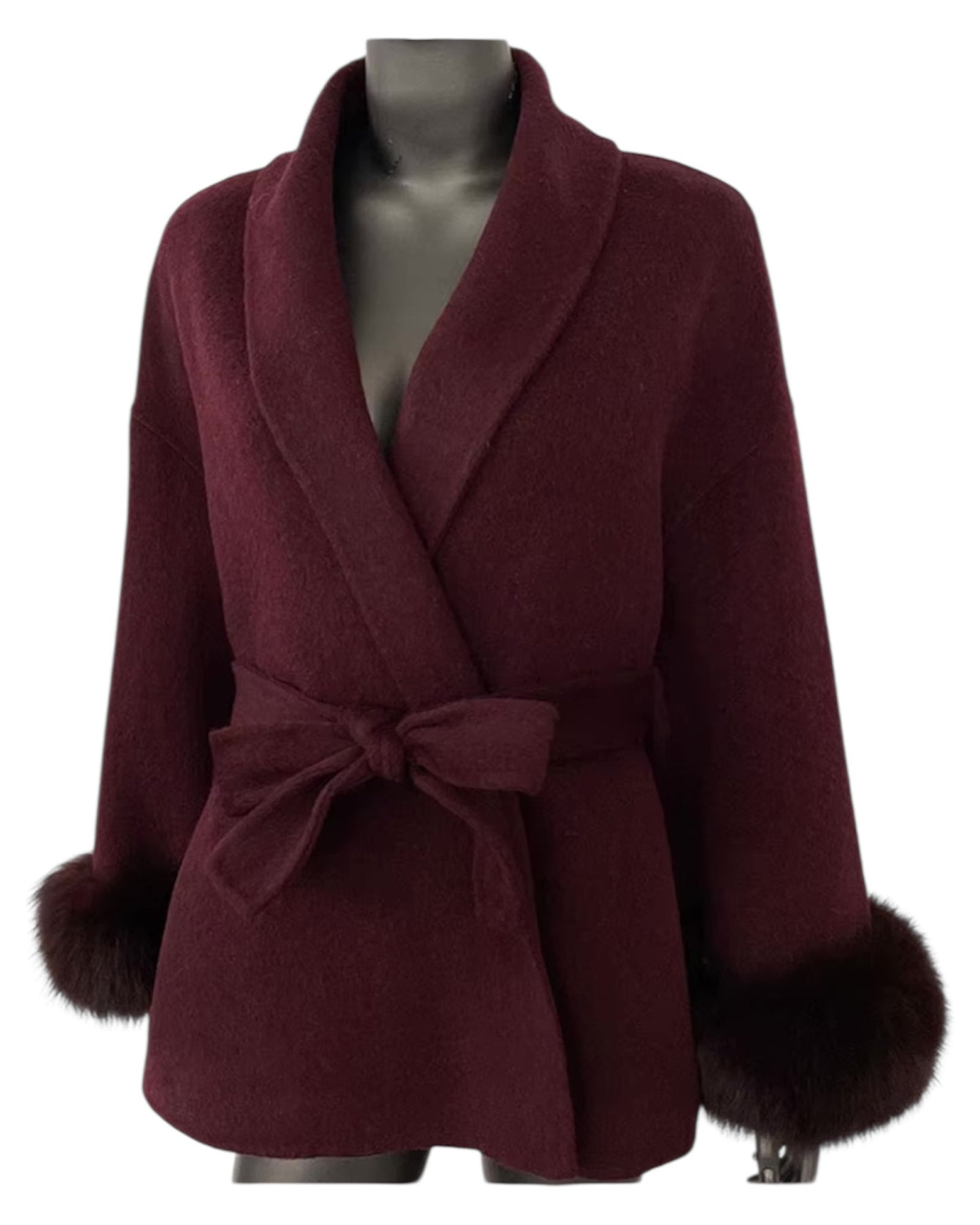 Cashmere coat “Louisa” gray