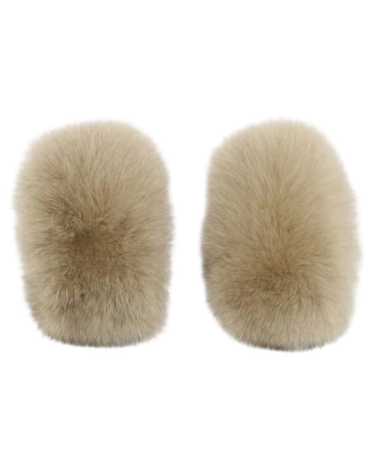 Fur CUFFS beige