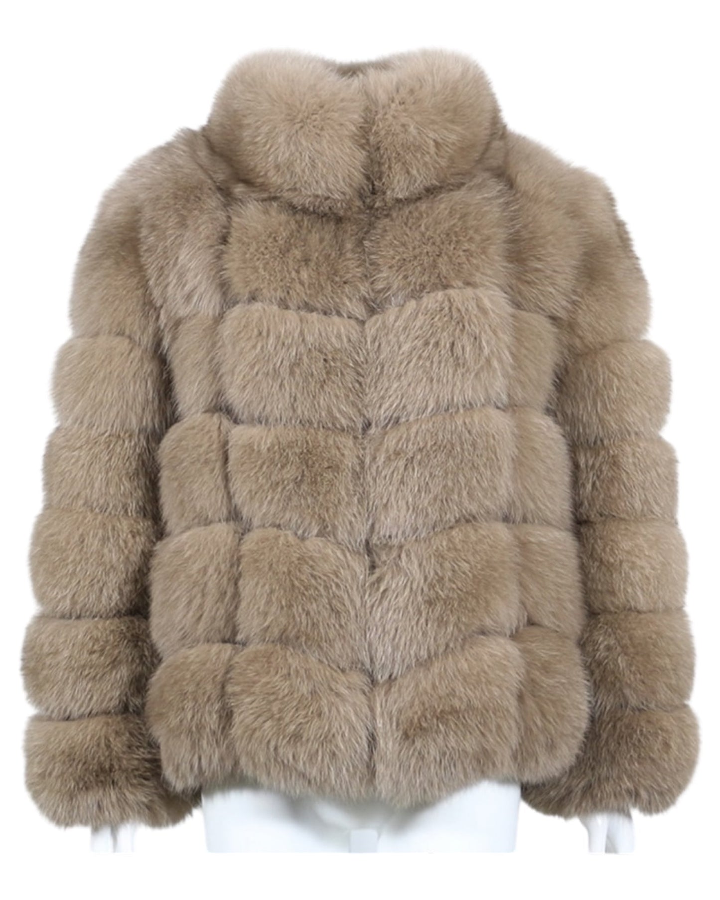 Veste en fourrure « Aurora » en vraie fourrure, marron clair