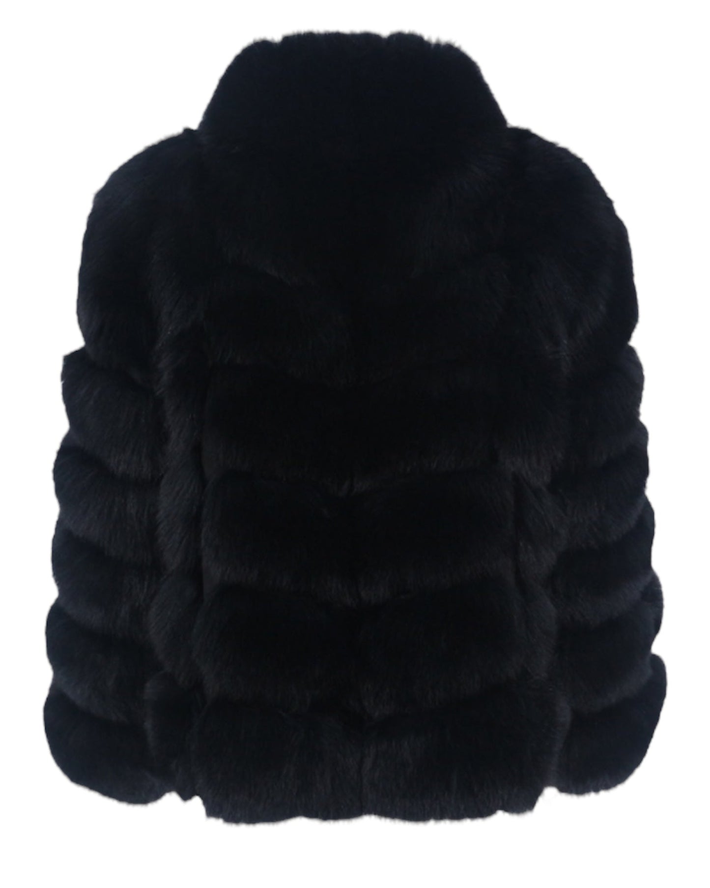 Veste en fourrure « Aurora » en vraie fourrure, noire