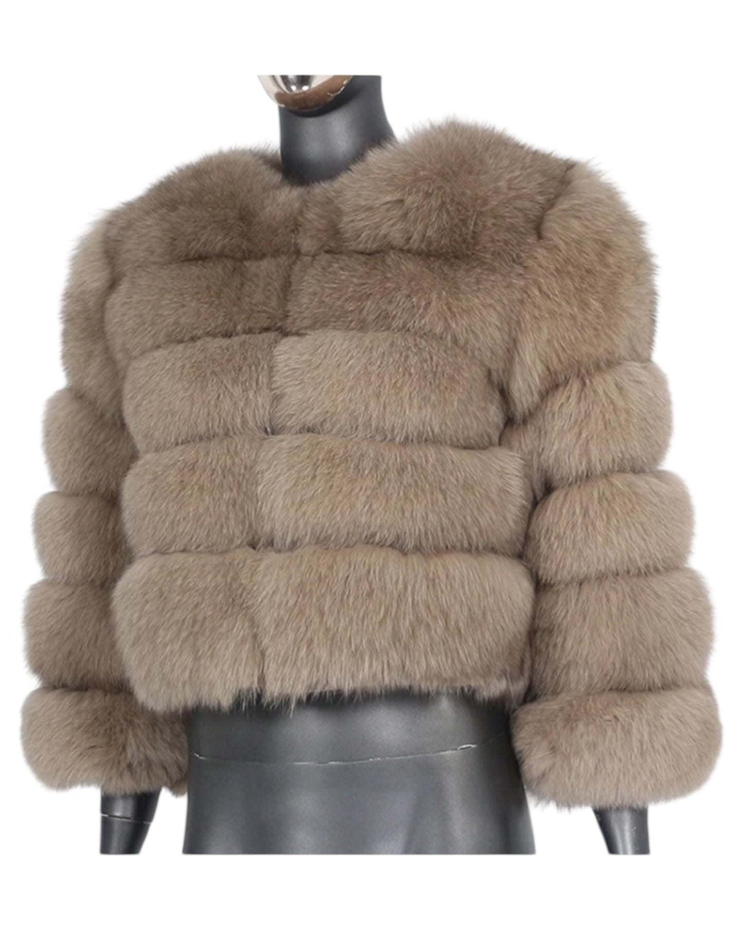 “Anthika” fur jacket made of real fur