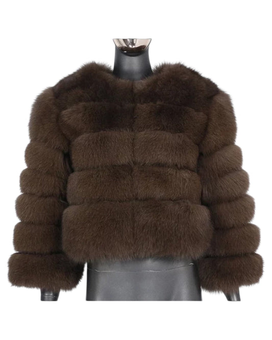 Pelzjacke „Kiana“ aus Echtfell braun