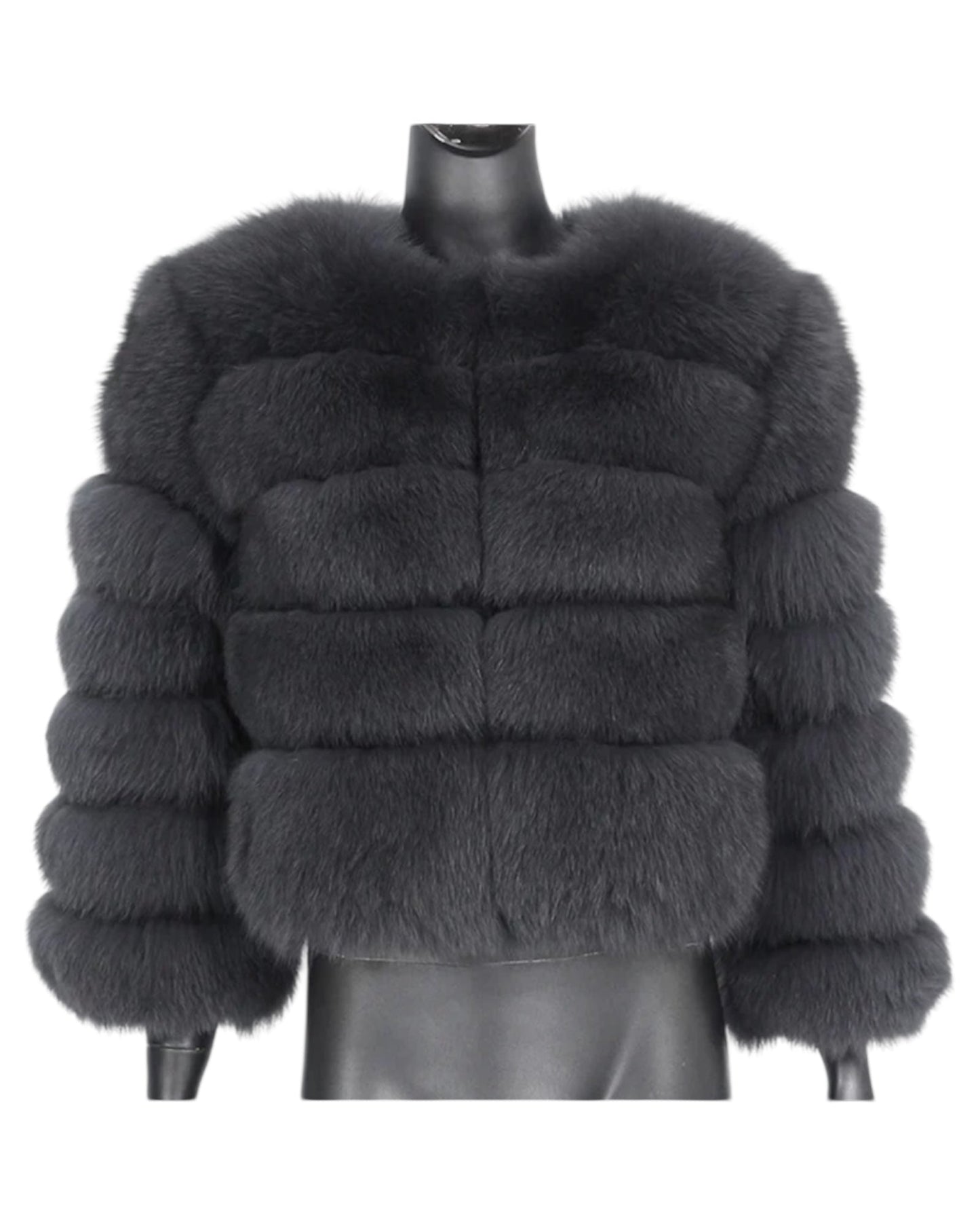 “Anthika” fur jacket made of real fur