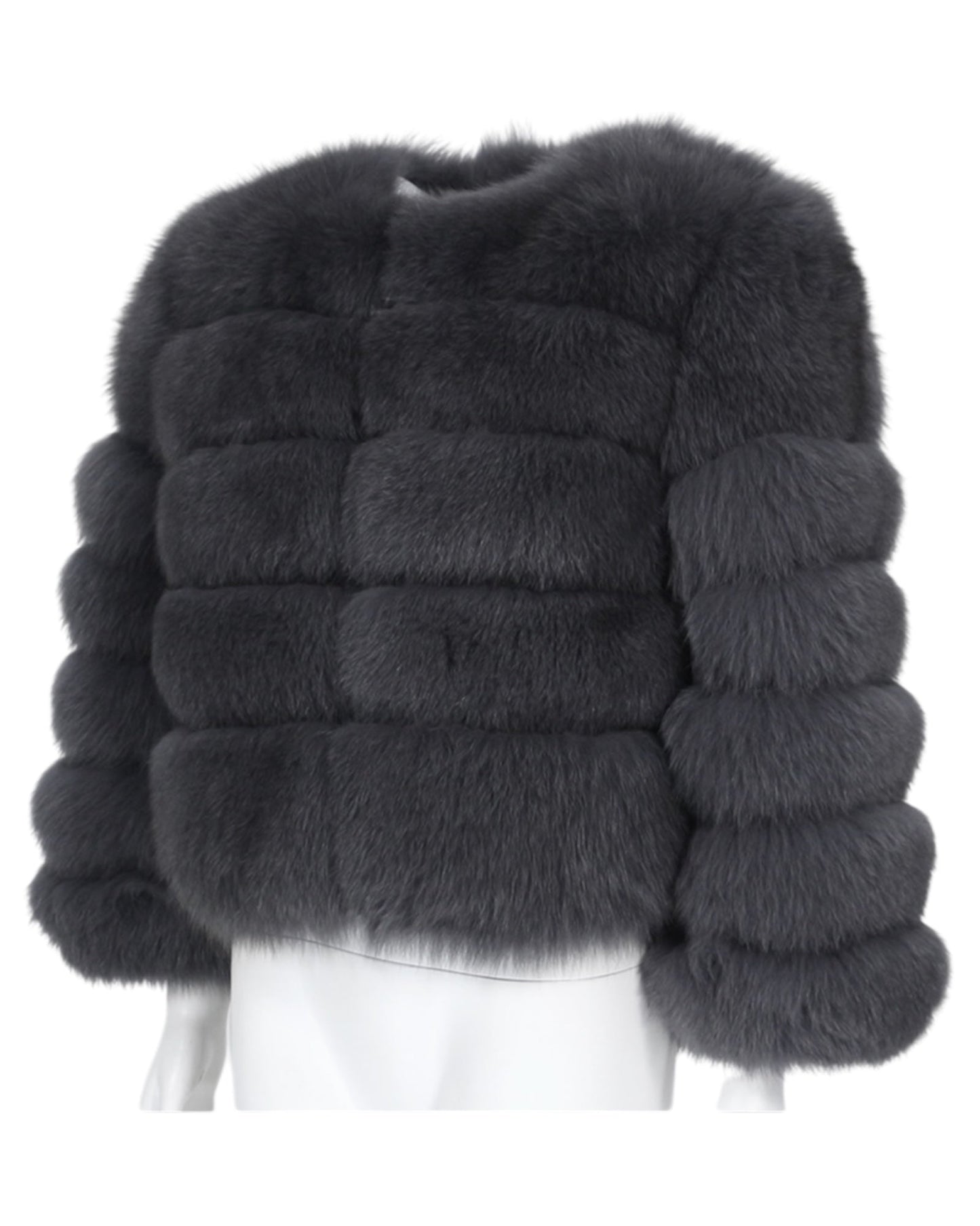 “Anthika” fur jacket made of real fur