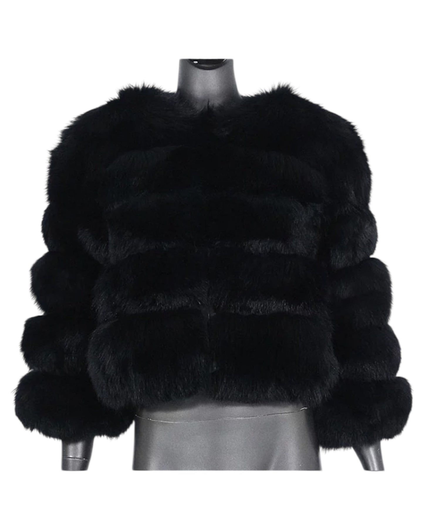 “Anthika” fur jacket made of real fur