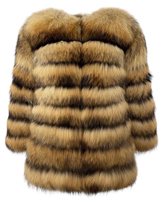 “Anthika” fur jacket made of real fur