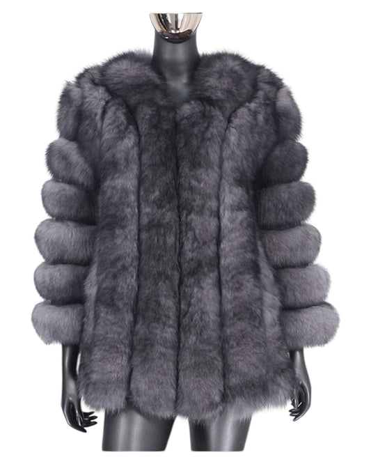 “Anthika” fur jacket made of real fur