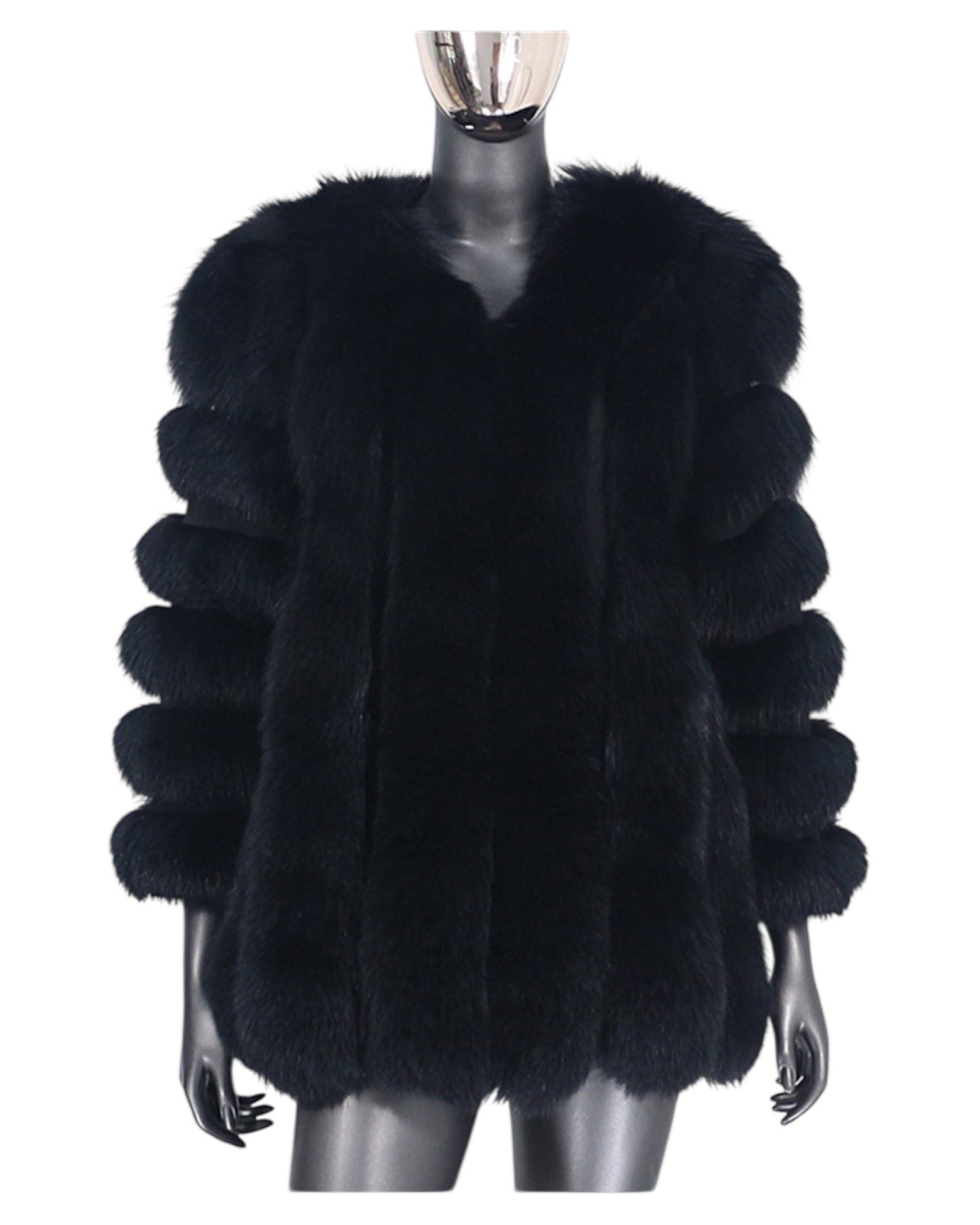 “Anthika” fur jacket made of real fur