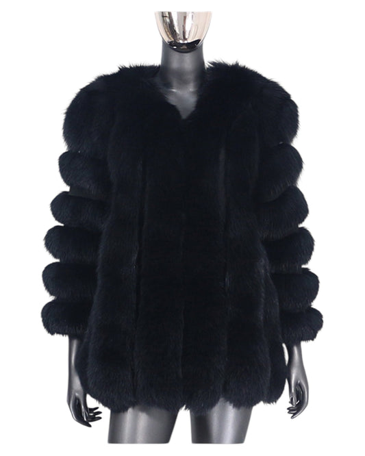 “Anthika” fur jacket made of real fur