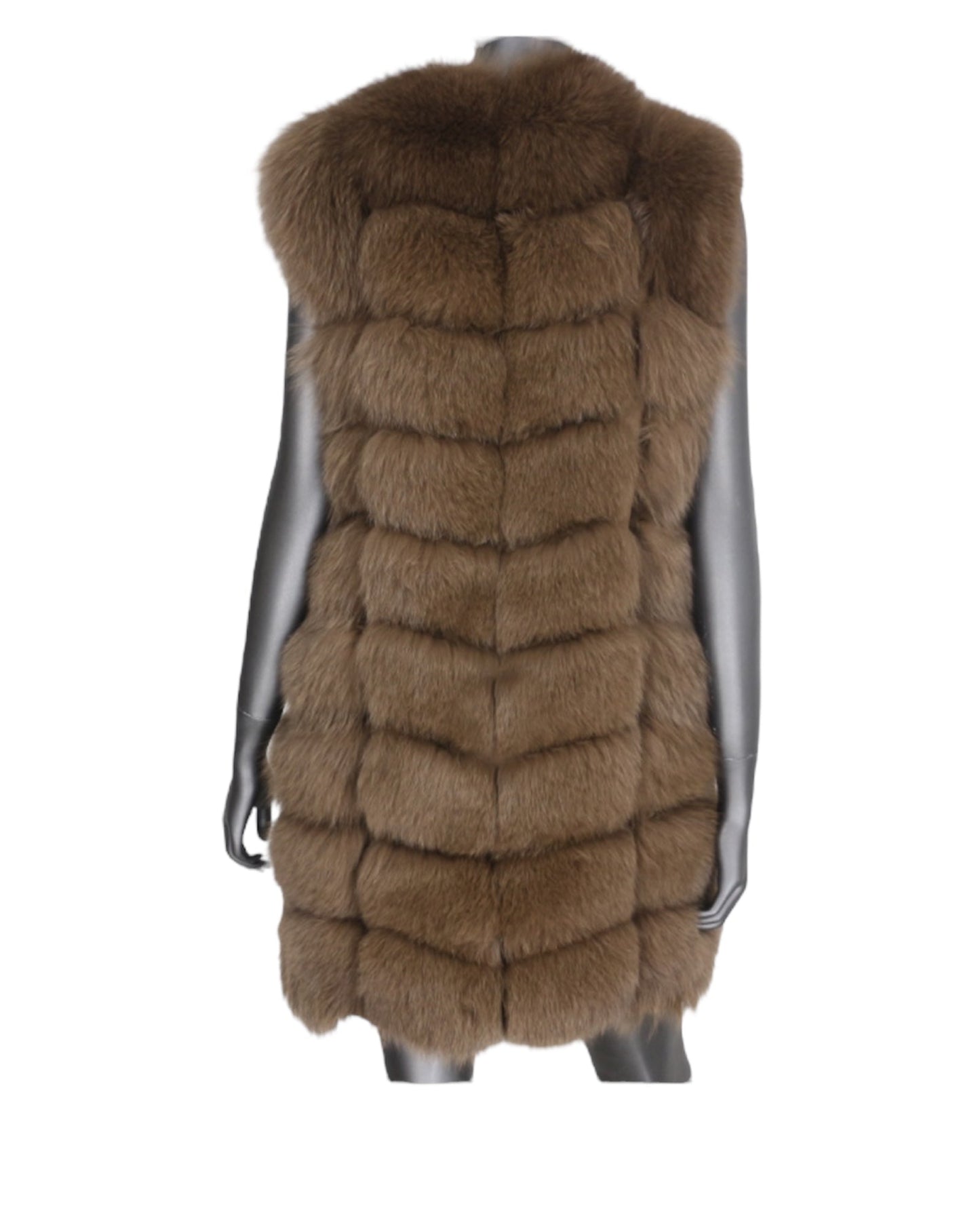 Fur vest “Laura” brown