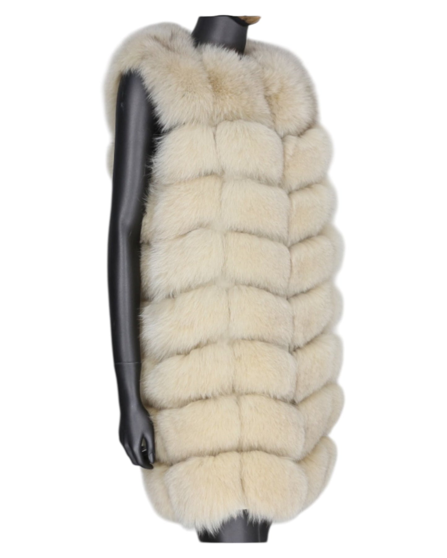 Fur vest “Laura” cream