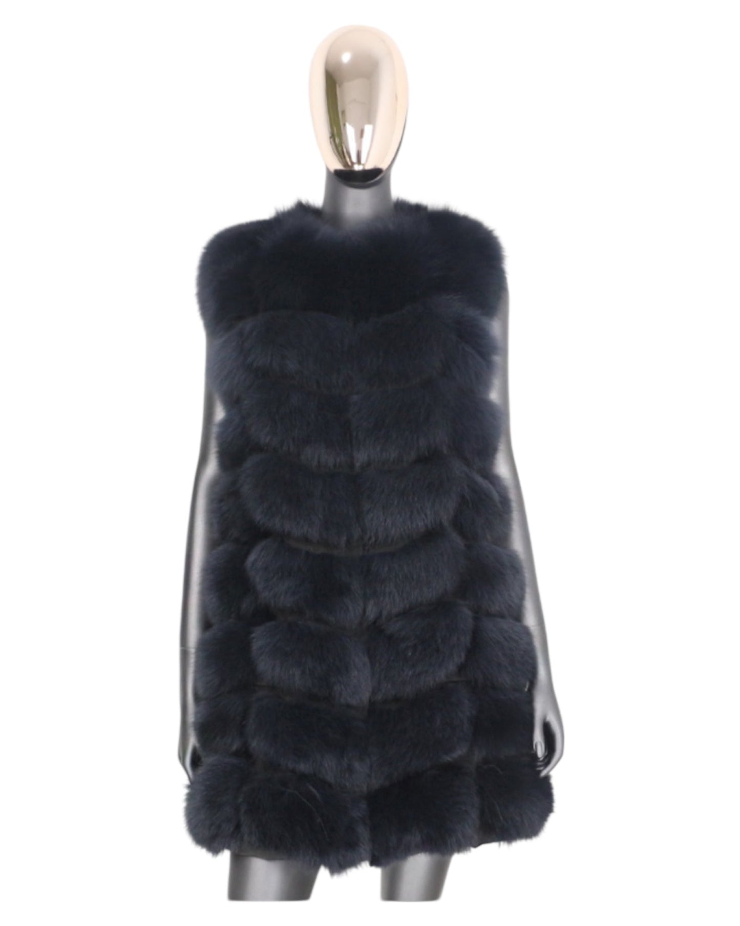Fur vest “Laura” black