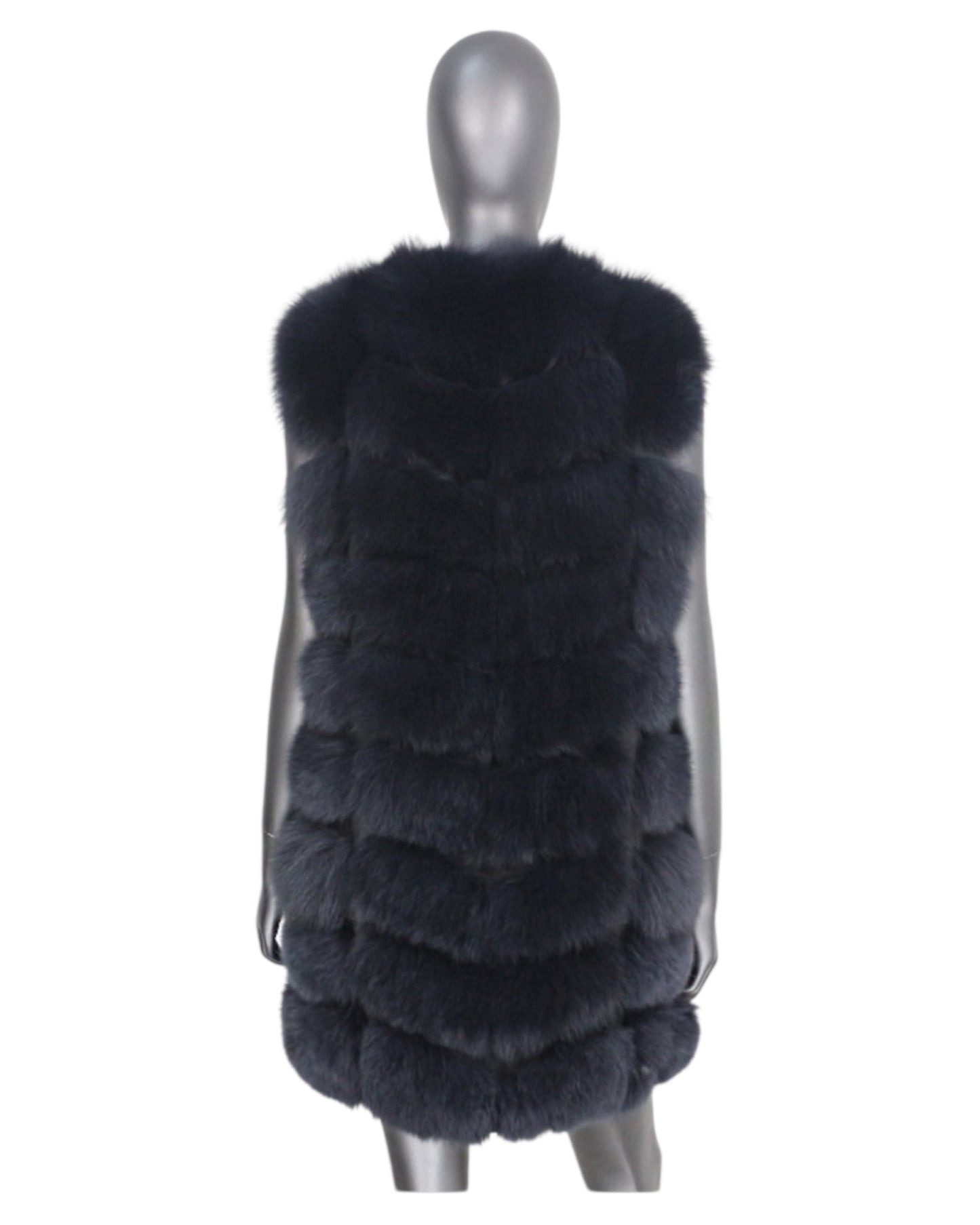 Fur vest “Laura” black