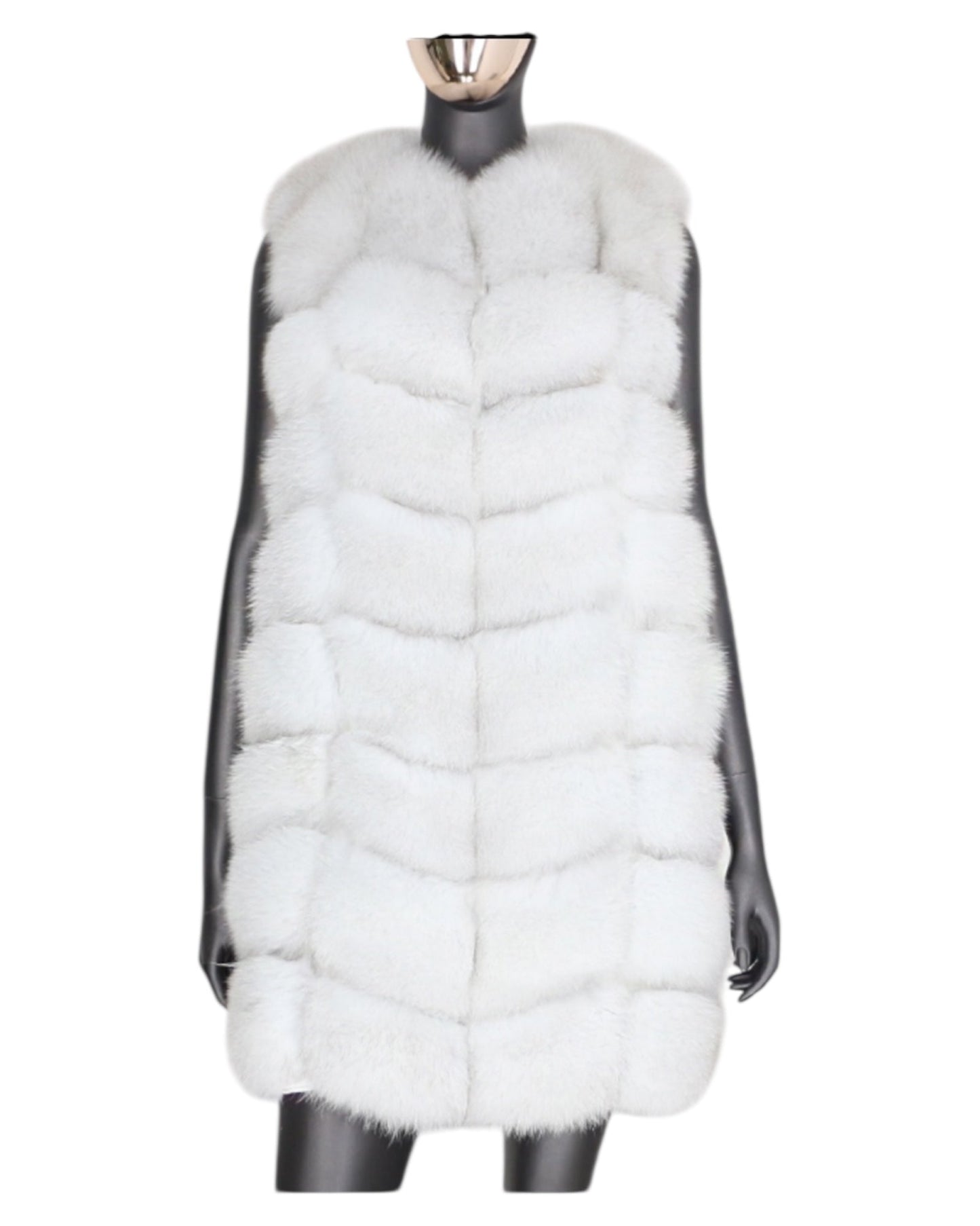 Fur vest “Laura” white